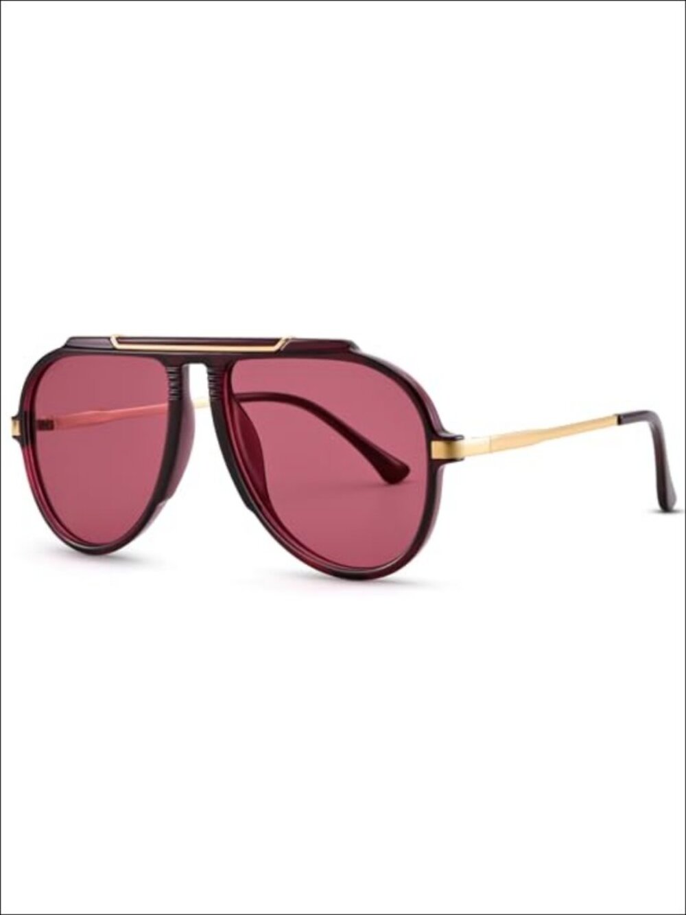 Oversized Retro Aviator Sunglasses Full-Frame UV400 Protection